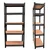 Blueboy 72 x 48 x 15 Inches 5 Wooden Shelves Boltless Adjustable Multipurpose Storage Rack 